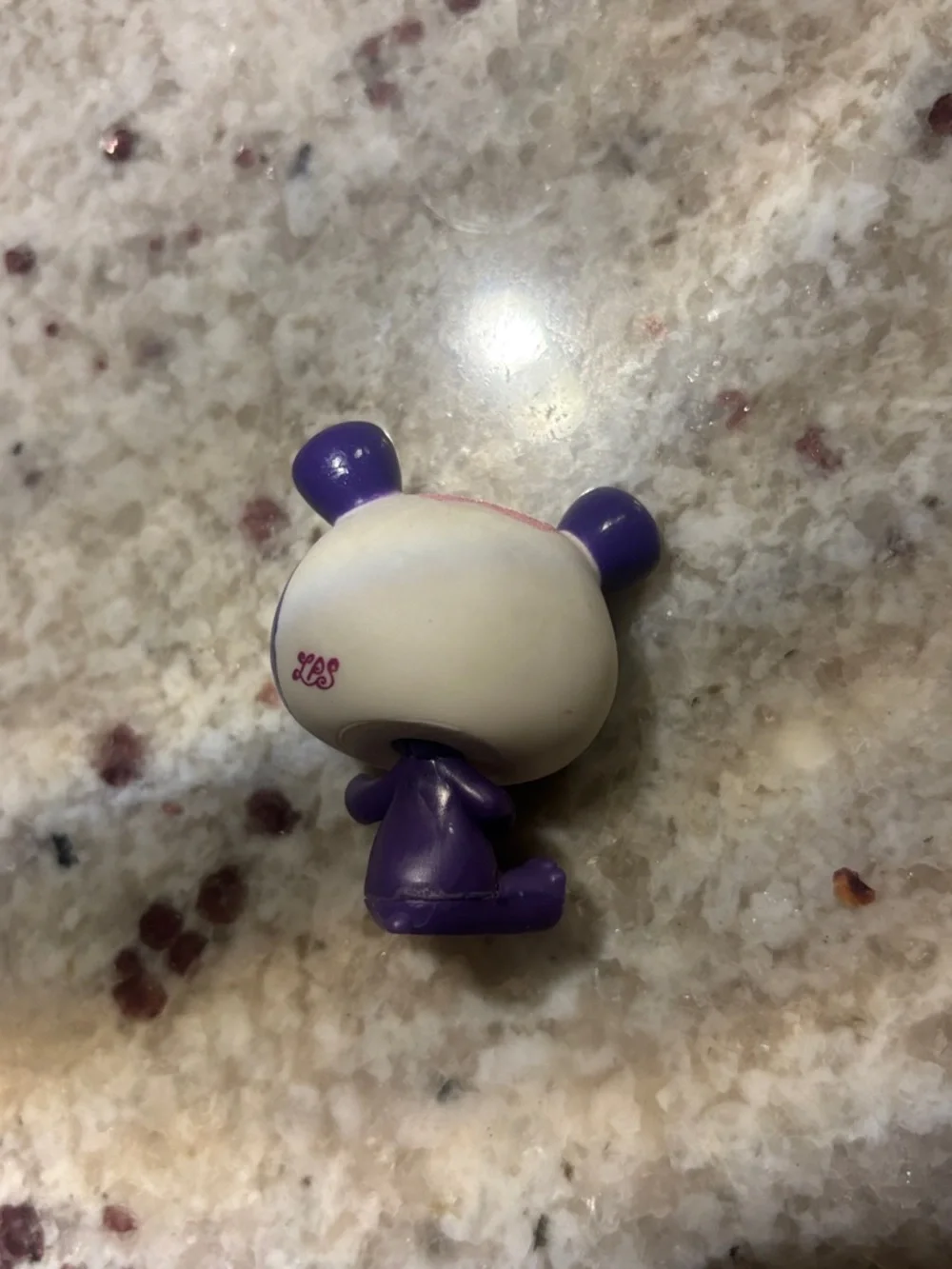Littlest Pet Shop #3031  Purple  panda bear with glitter and sprinkle detail 💗💜
